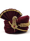 Maroon Colour Safa Vol 1 Velvet With Less Wedding Wear Mens Collection Safa 10